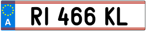 Trailer License Plate